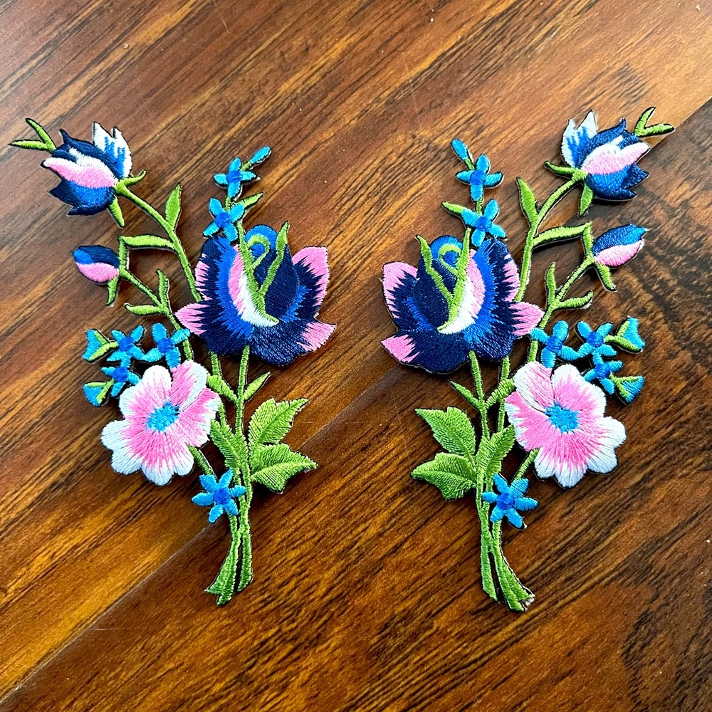 Floral patches - never used